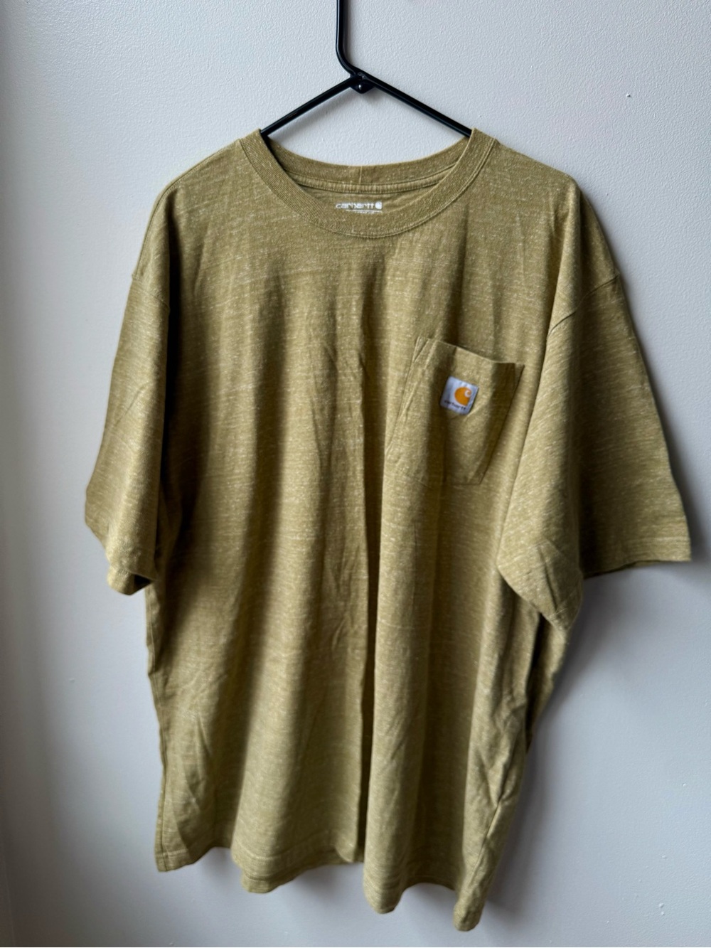 Carhartt Olive Pocket Tee with Logo Patch